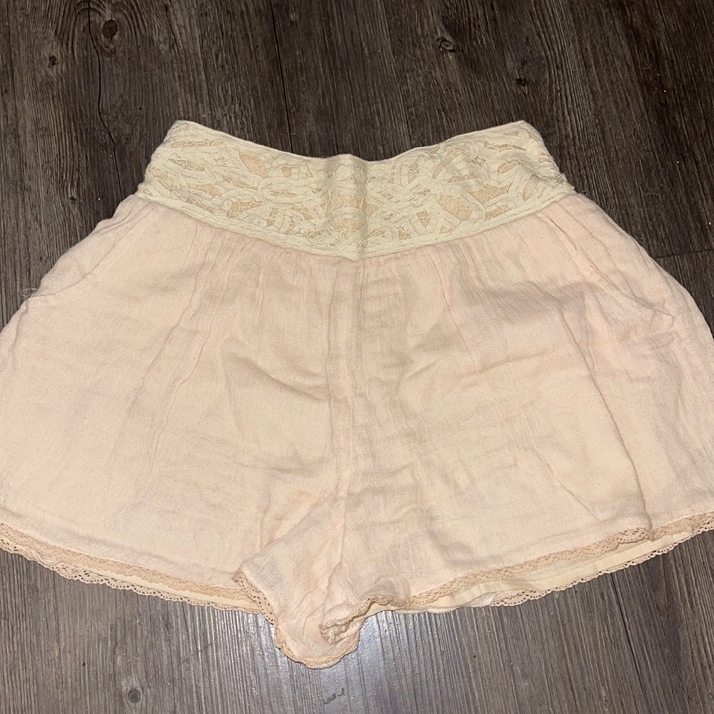 Free People Linen Shorts